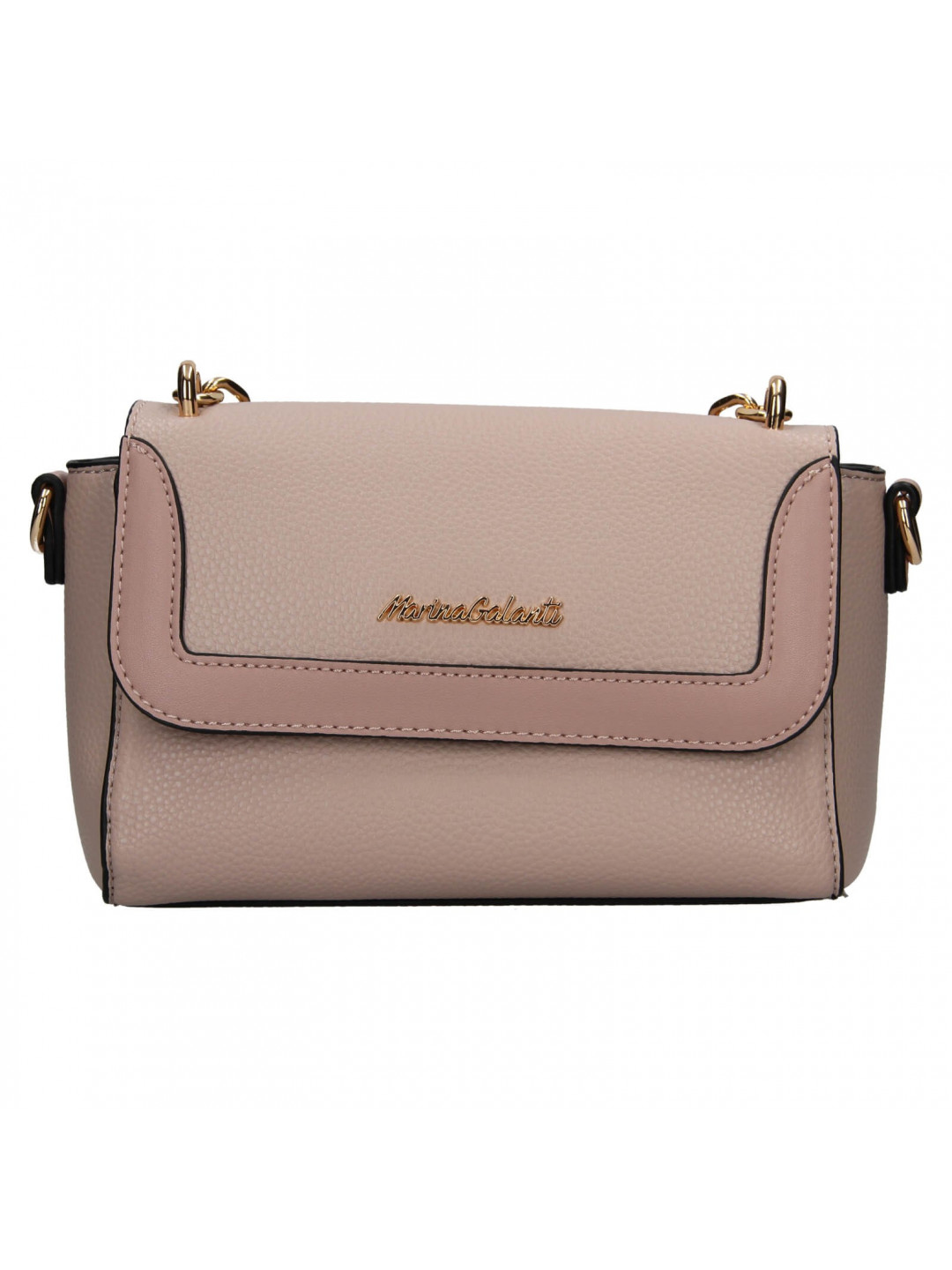 Dámská crossbody kabelka Marina Galanti Zea – béžovo-růžová
